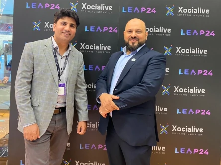 Vizz Web Solutions team at LEAP Year 2024 technology event